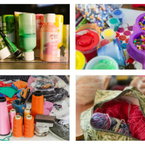 Stash of craft materials